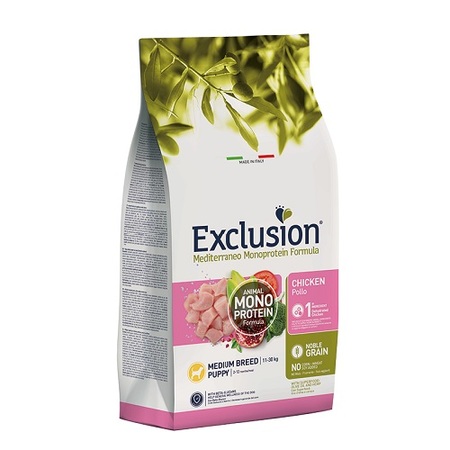 Exclusion Puppy Medium Pollo 12kg