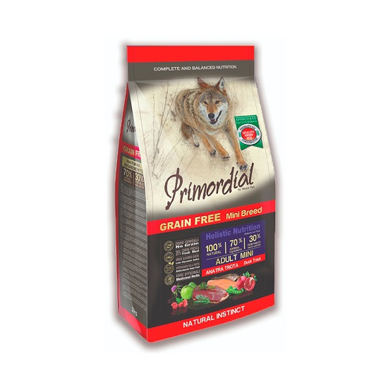 Primordial Grain Free Adult Mini Pato y Trucha 2kg