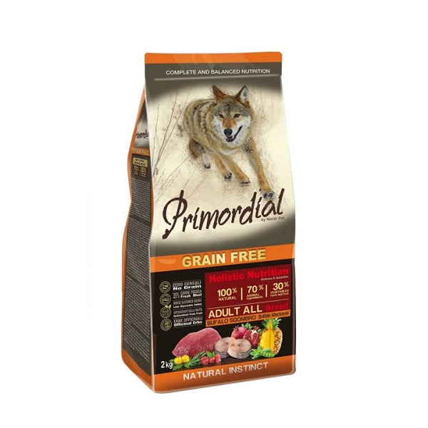 Primordial Grain Free Adult Búfalo y Caballa 12kg