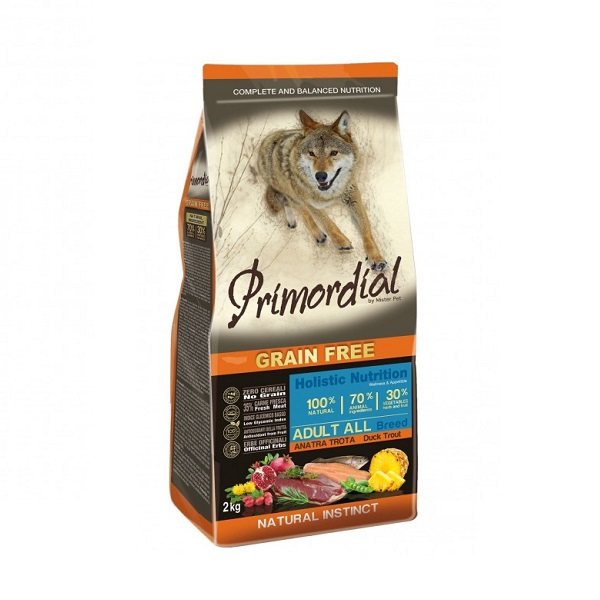 Primordial Grain Free Adult Pato y Trucha 12kg