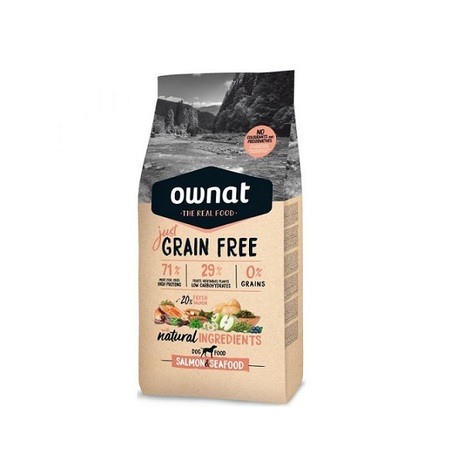 Ownat Just Grain Free Adult Salmón y Marisco 14kg